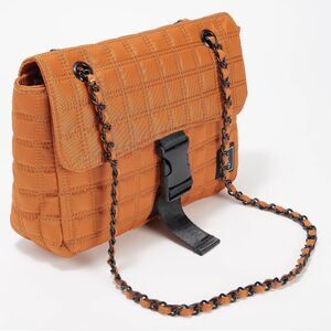 IHKWIP Quilted Flap Convertible Shoulder Bag w/ Chain Strap